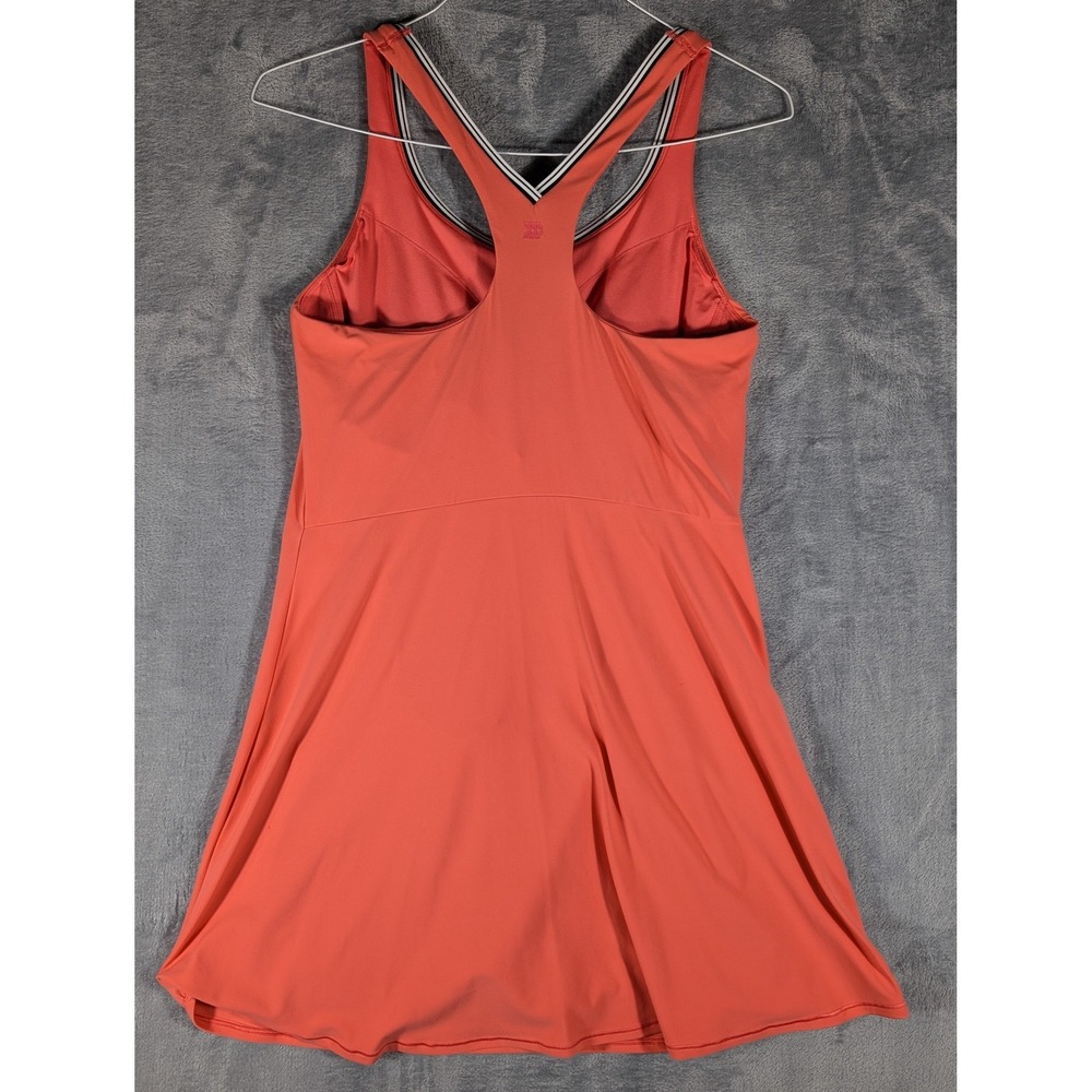 All in Motion Coral Orange Athletic Exercise Dress Built-in Shorts Pockets Med - Picture 5 of 11
